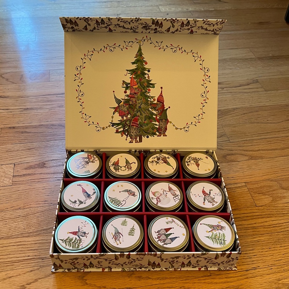 Pottery Barn Twelve Gnomes of Christmas Candles